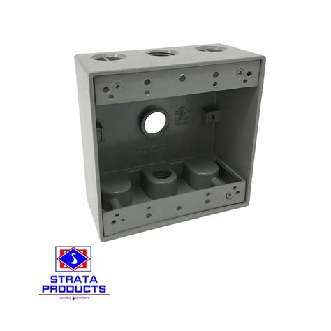 extra deep waterproof electrical box 2 gang|2 gang weatherproof box.